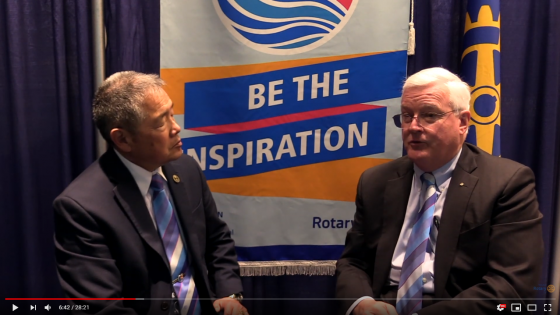 Rotary International Vice President John Matthews
